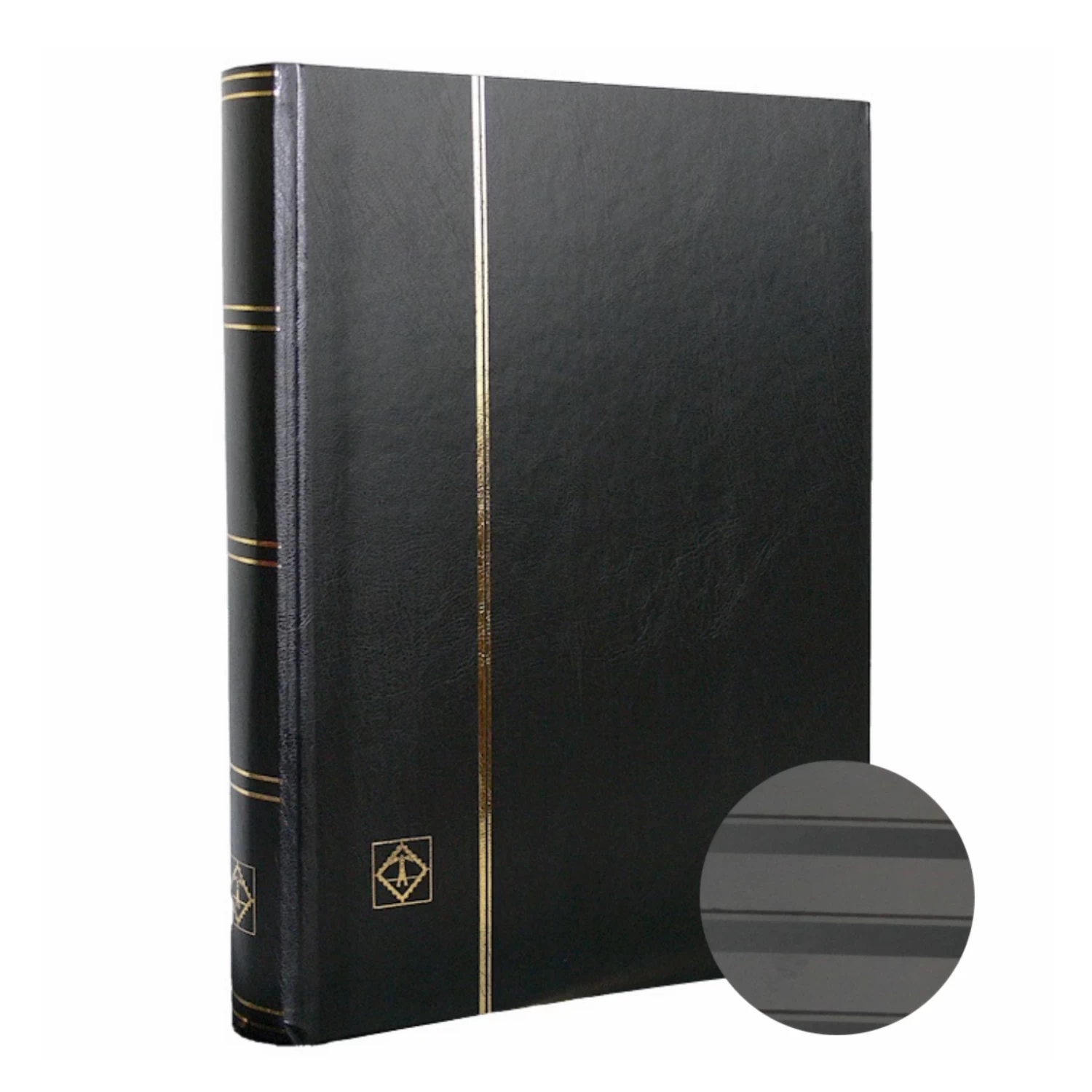 Klaser na známky Basic 64 černý Leuchtturm pro velké sbírky