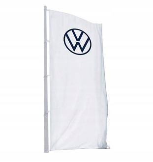 ORYGINALNA FLAGA NA MASZT VOLKSWAGEN 150X400 HAKI