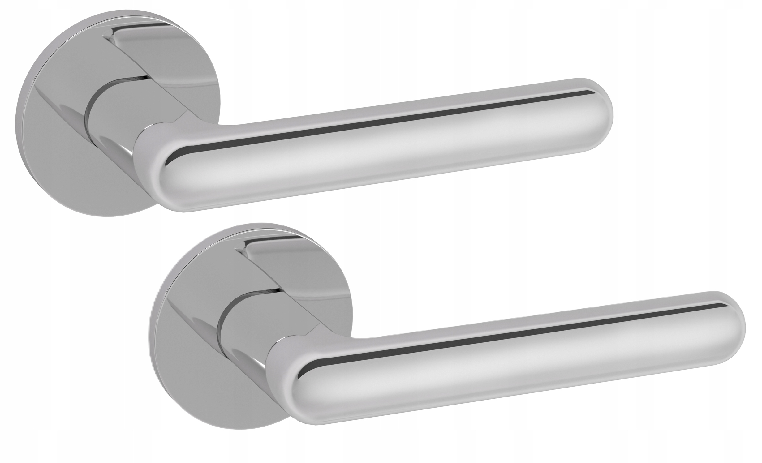 Nomet Klika Nox slim chrom vysoký lesk G2 kulatá znalová