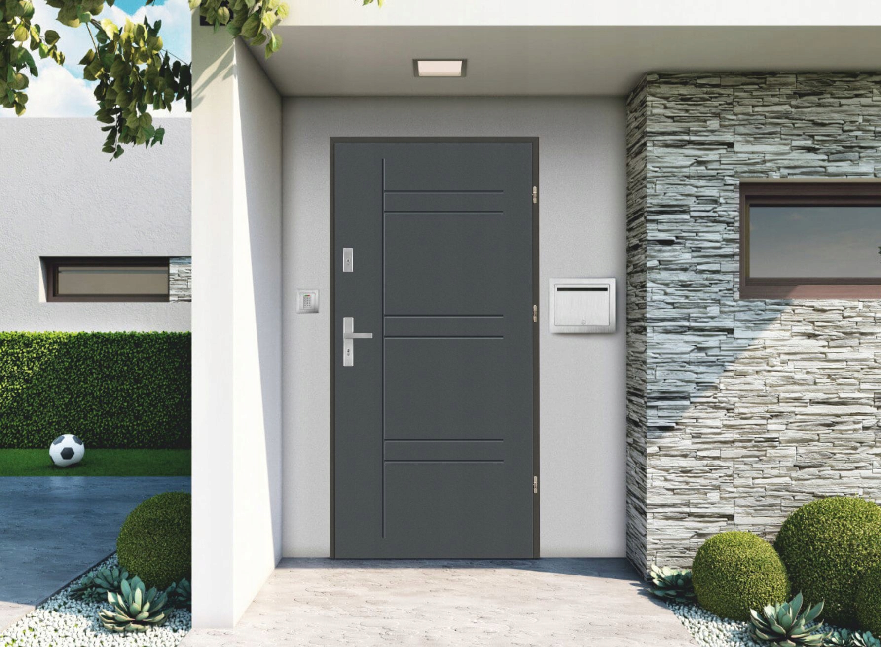 Drzwi Ud 1,1 LUX 72mm T46 Antracyt Lewe 90 na zewnątrz Marka PolskieDrzwi