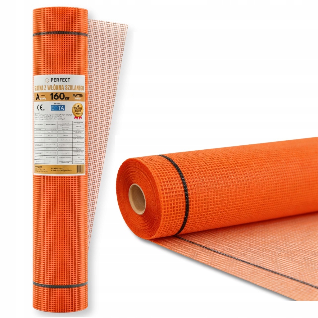 Síť ze skleněných vláken 160 g, fasádní, 1 x 50 m, podomítková Atest Perfect