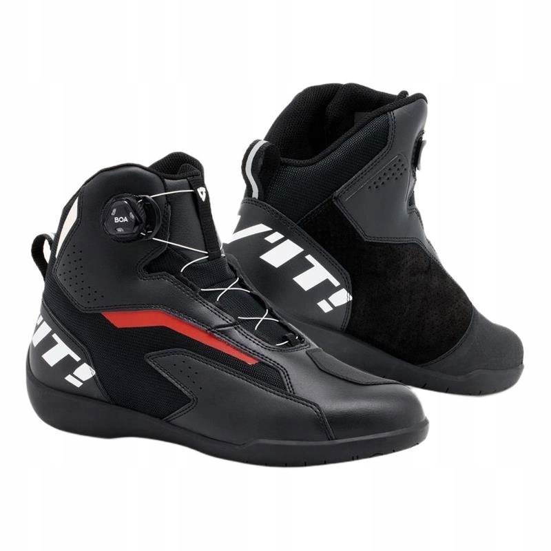 Krátke motocyklové topánky Revit Jetspeed Pro Black/red čierna červená