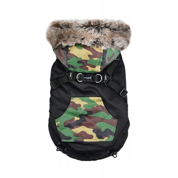 Levně Bunda pro malé plemena Orson Maskáčový Puppia, velikost S