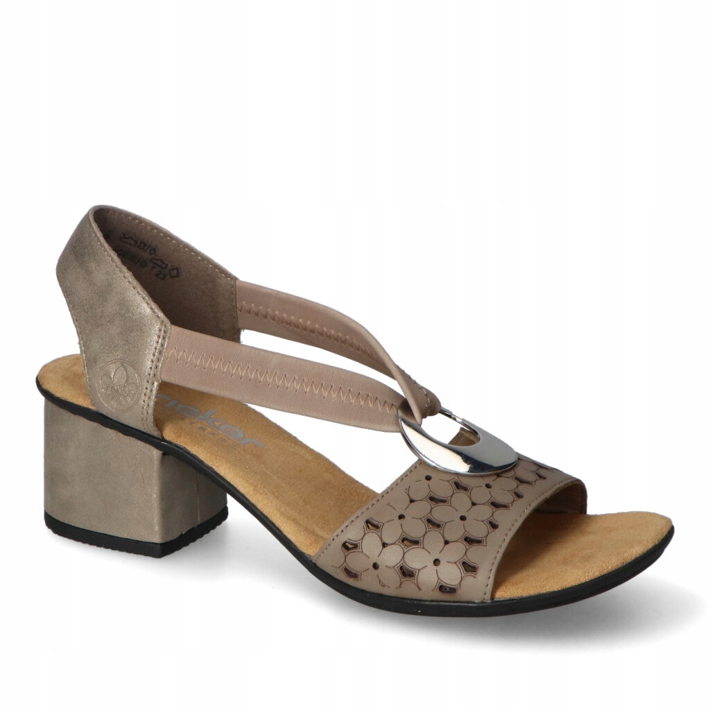 Sandály Rieker 64677-64 Béžová 40