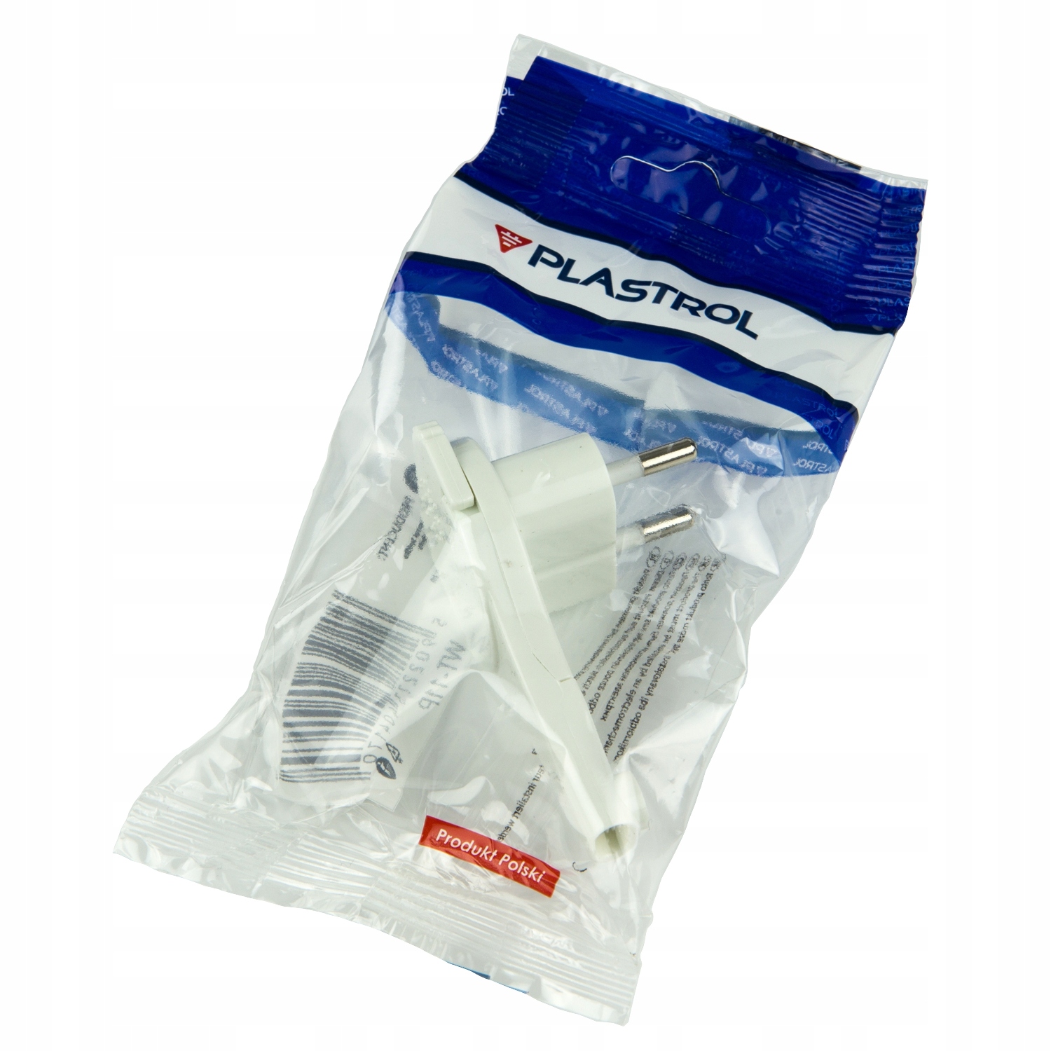 

Wtyczka kątowa biała rozbieralna ultra płaska bezU