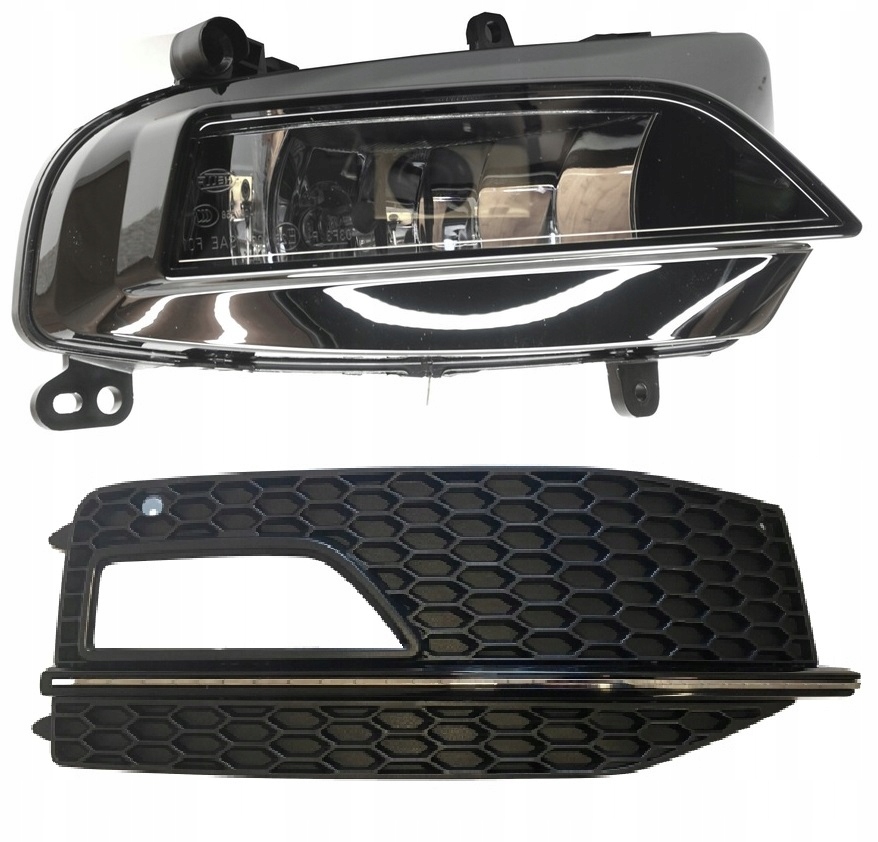 Audi A4 S4 s ГАЛОГЕН правый оригинал + Накладка противотуманной фары