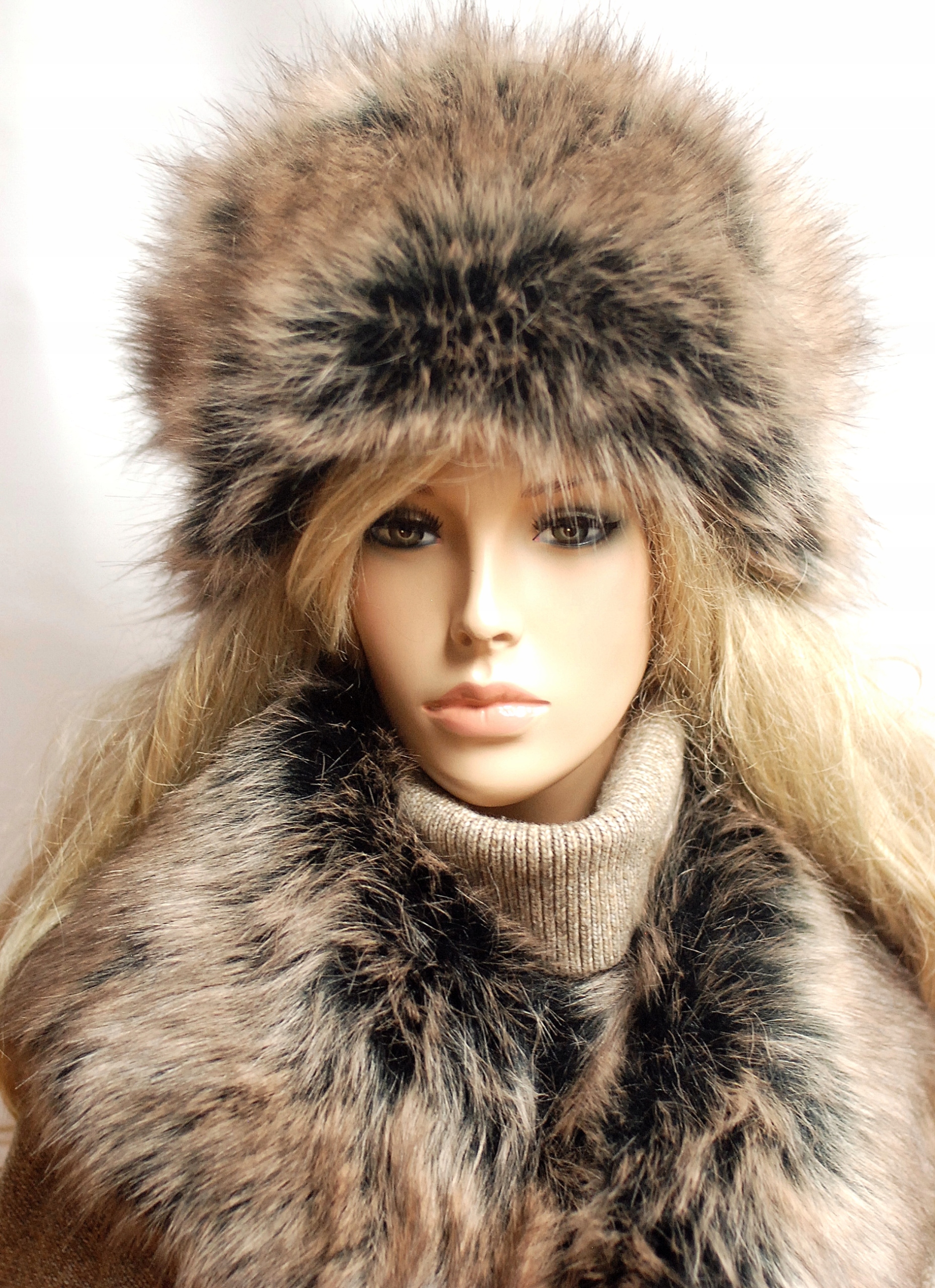 Super ciepła czapka toczek futro futrzana kolory! Kaptur bez kaptura