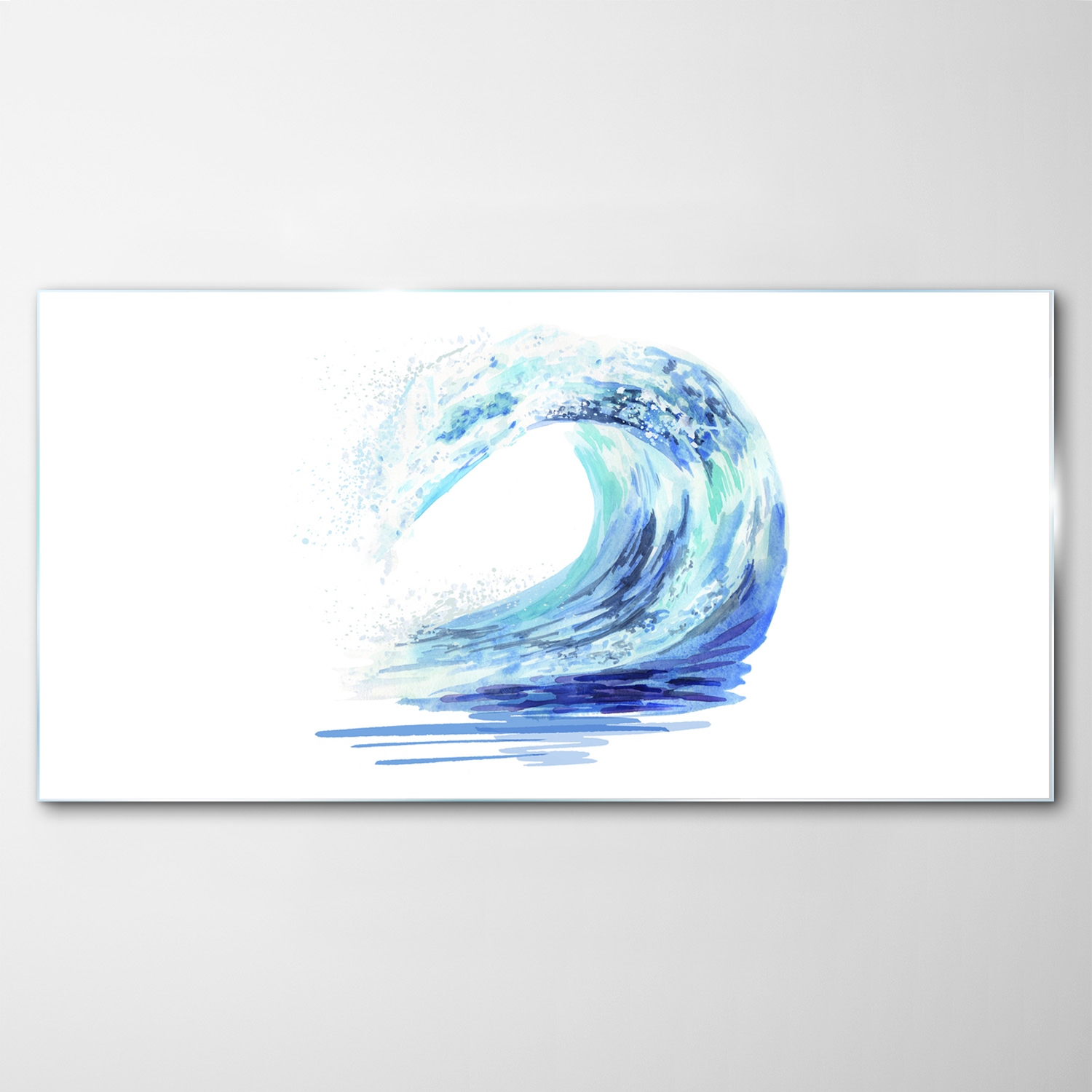 

Hartowany Obraz Szklany Akwarele Ocean Fale 100x50