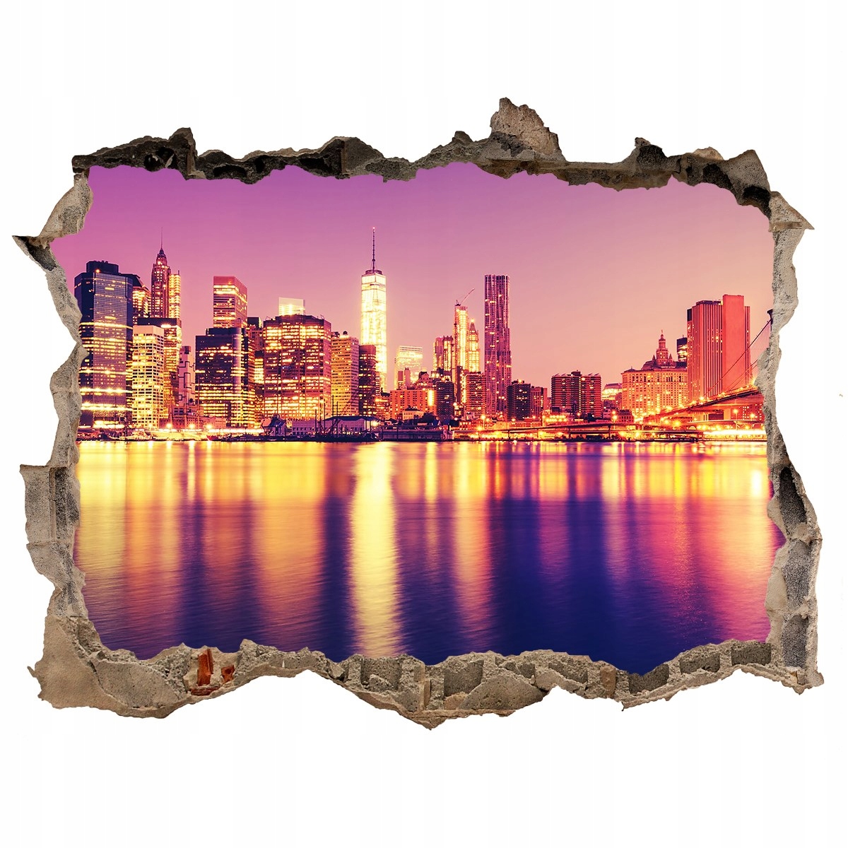 

Fototapeta dziura na ścianę 3d Manhattan Nowy Jork