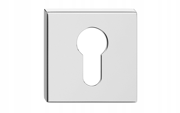 SZYLD DOLNY TOTAL CUBE PREMIUM kwadratowy CHROM BŁYSZCZĄCY wkładka