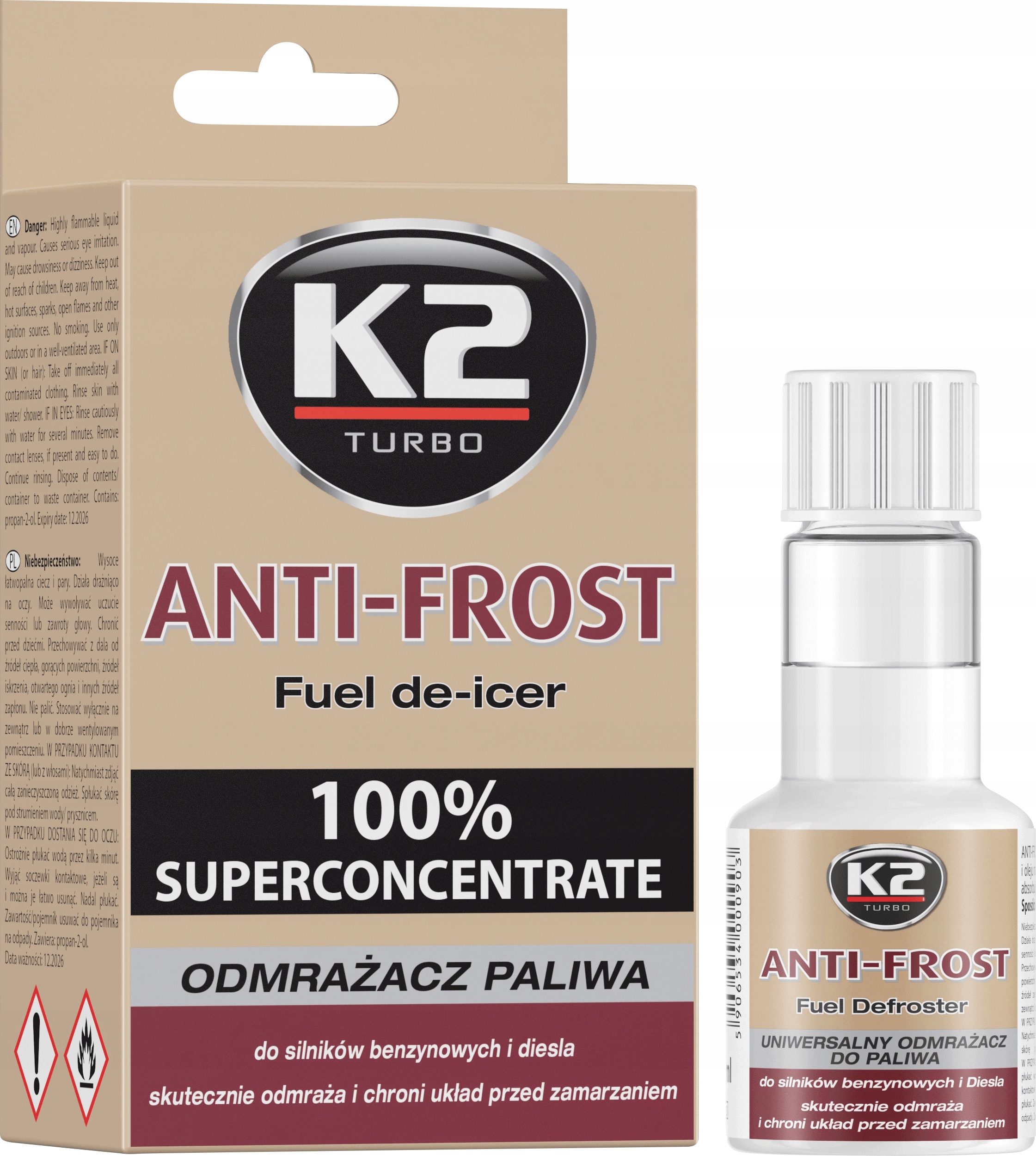 

K2 Anti-Frost 50 ml Odmrażacz paliwa