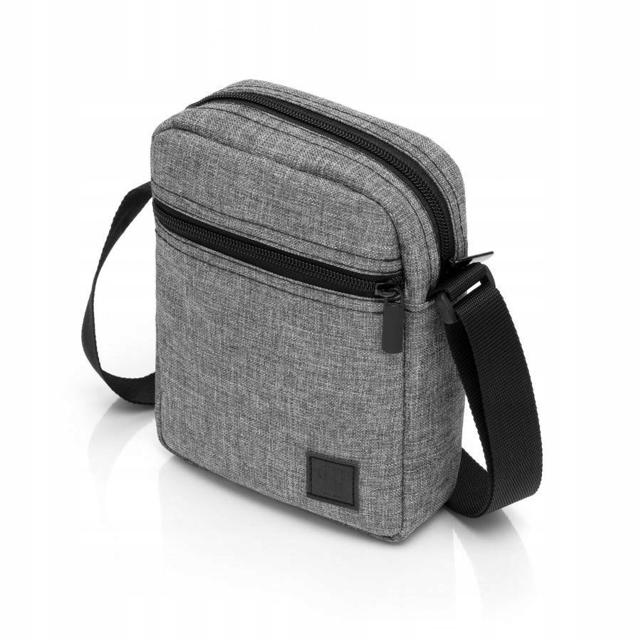 Szara Saszetka Listonoszka Męska Paolo Peruzzi Stan opakowania oryginalne