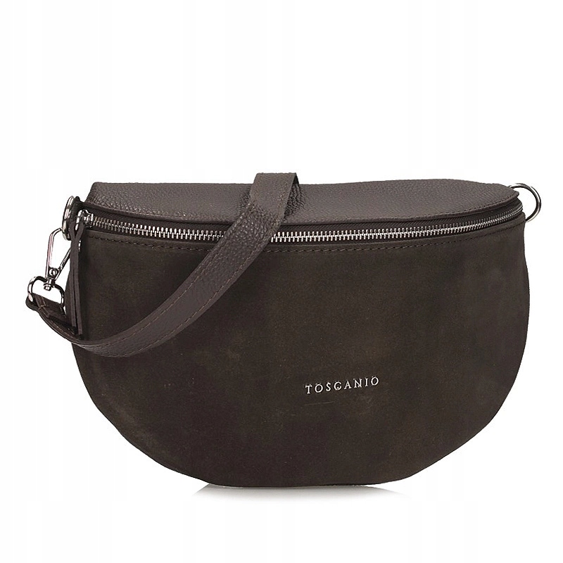 Dámská kabelka Toscanio F274 C.hnědá D23 kožená Ledvinka Brašna