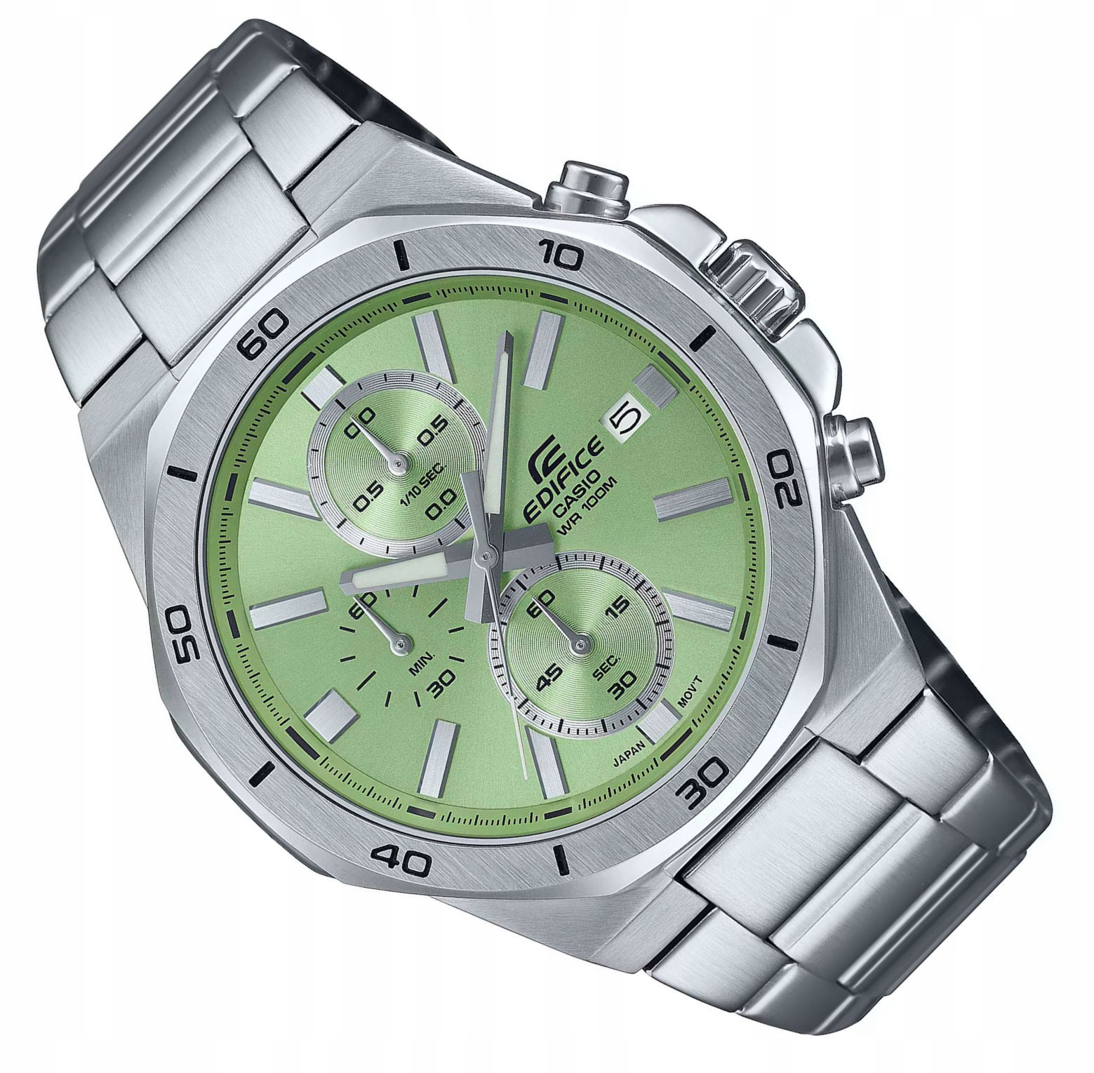 Ocelové Vodotěsné Pánské Hodinky Casio S Chronografem EFV-640D -3AV