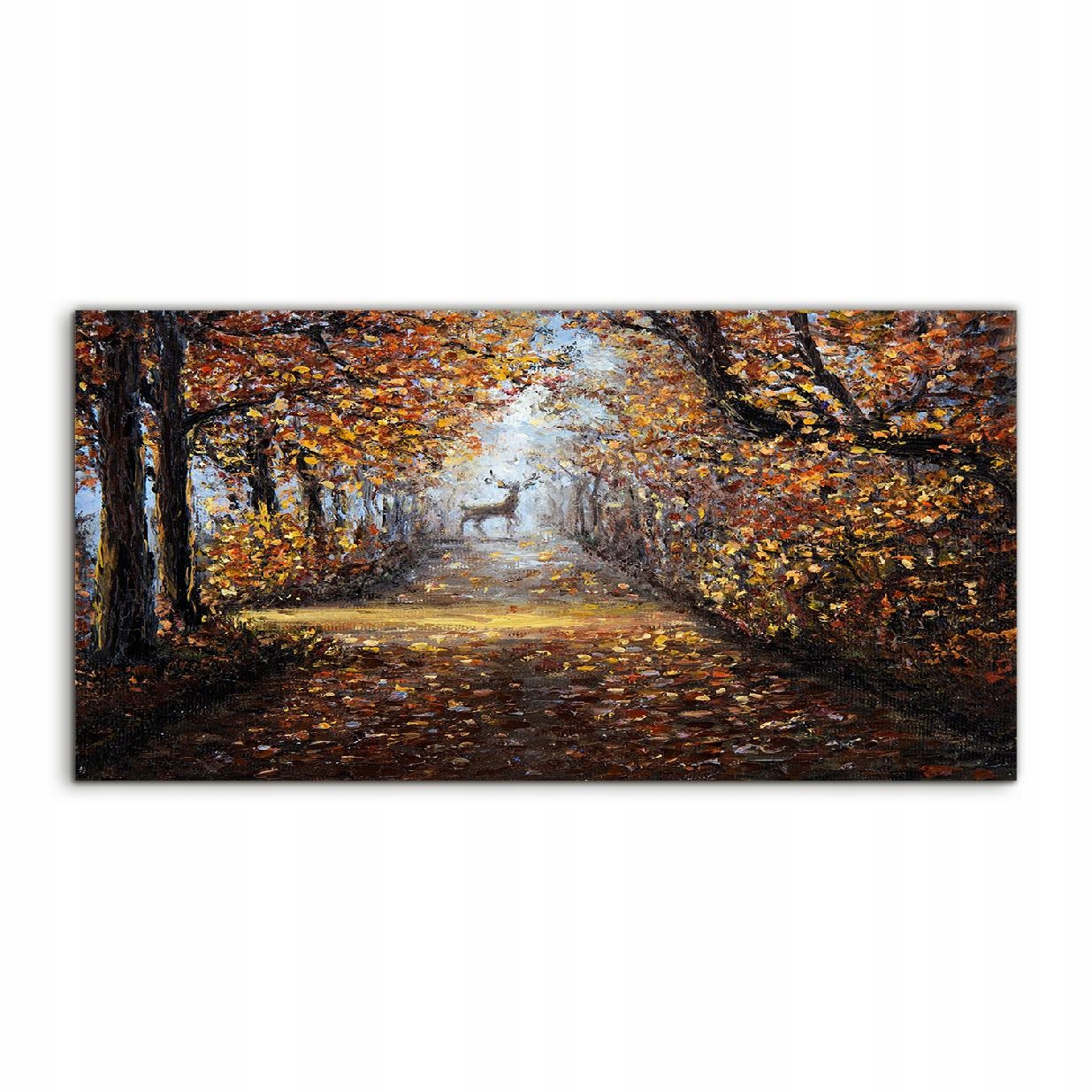 

Obraz akryl 100x50 na ścianę Krajobraz Jeleń Las