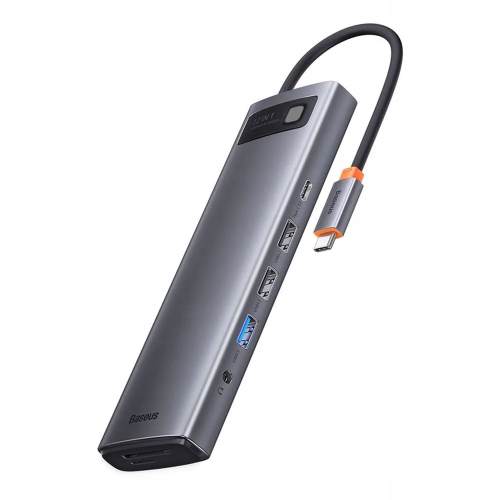 Baseus adaptér Hub 12v1 Typ C WKWG020213/BS-OH037 0,2 m šedý