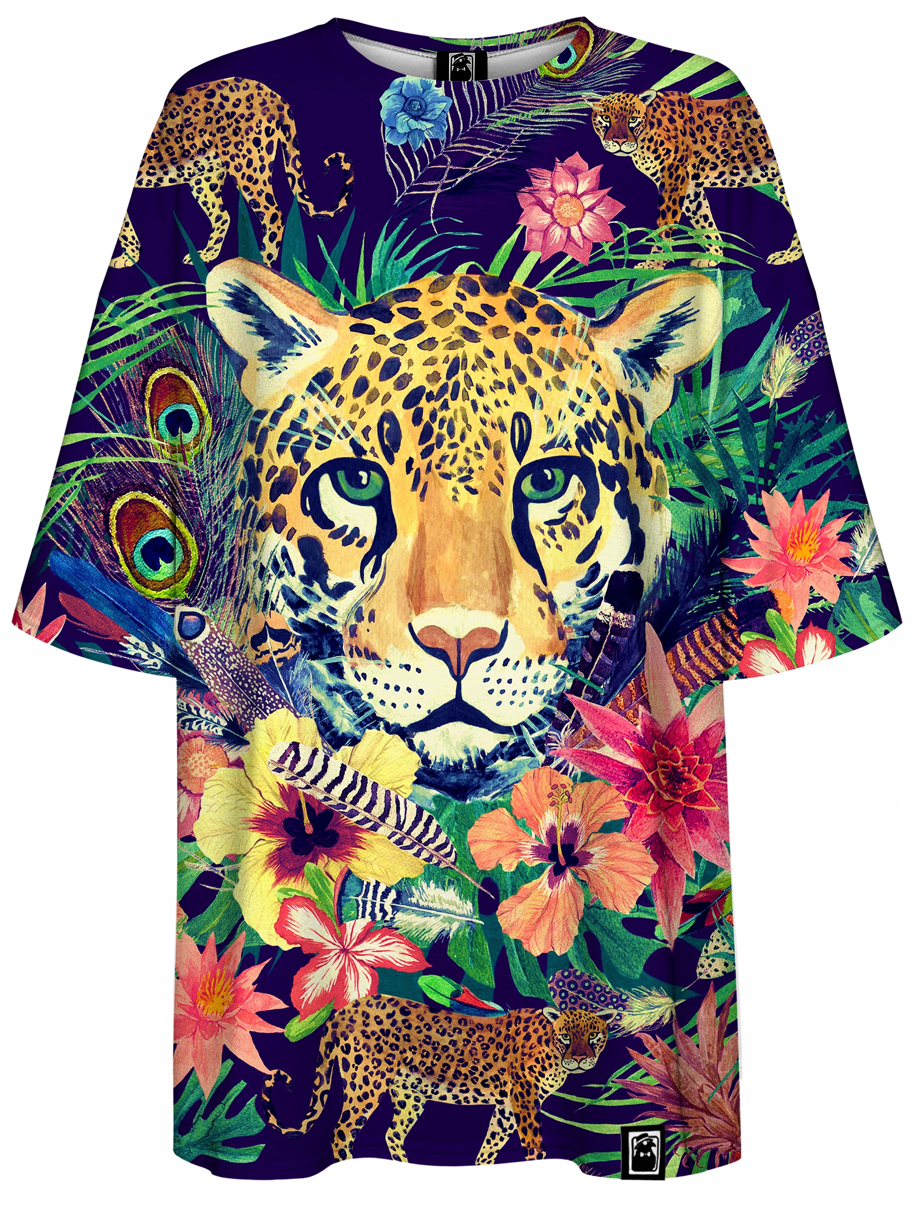 

D T-shirt Oversize Koszulka Hidden Leopard M/L