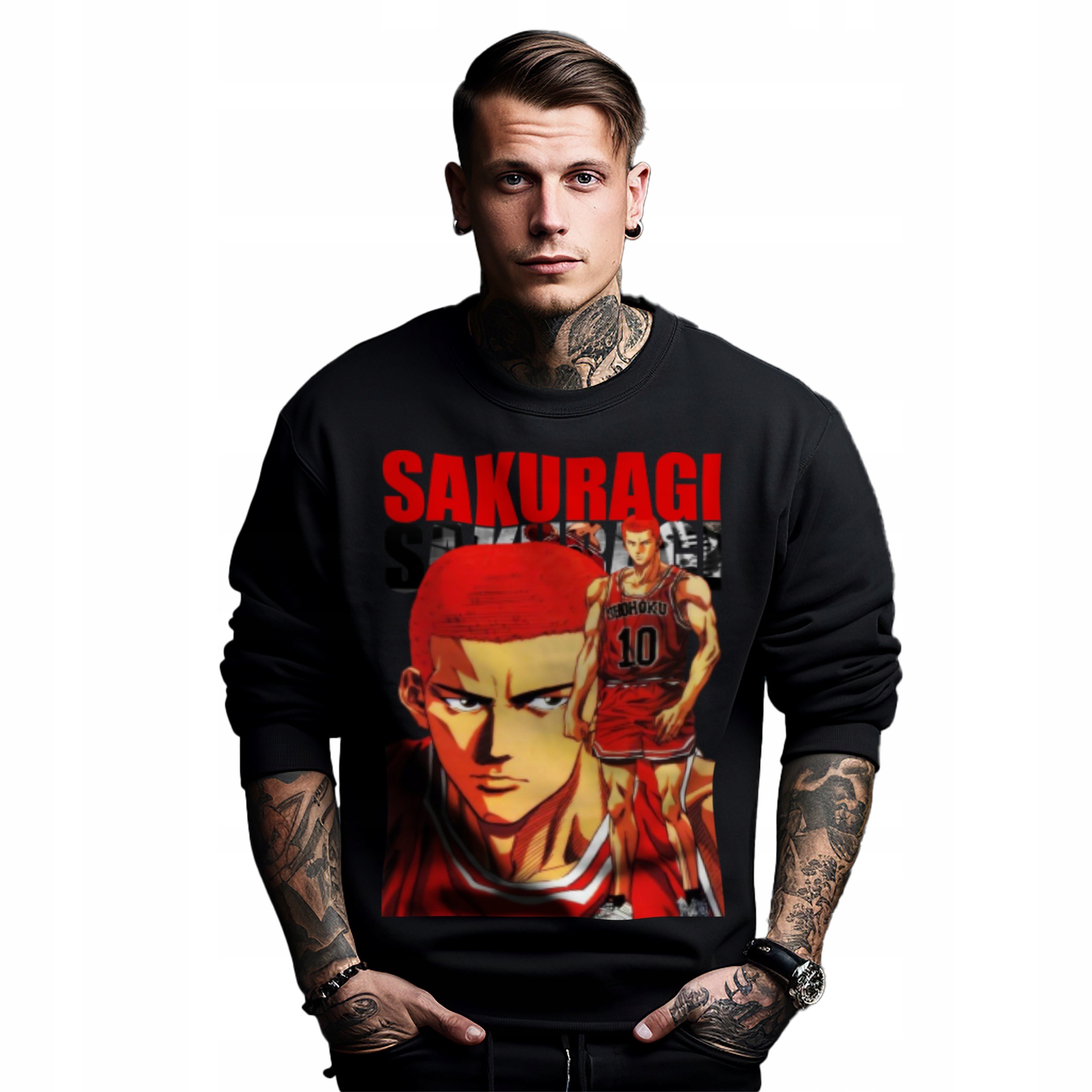 Mikina s potiskem Anime Slam Dunk