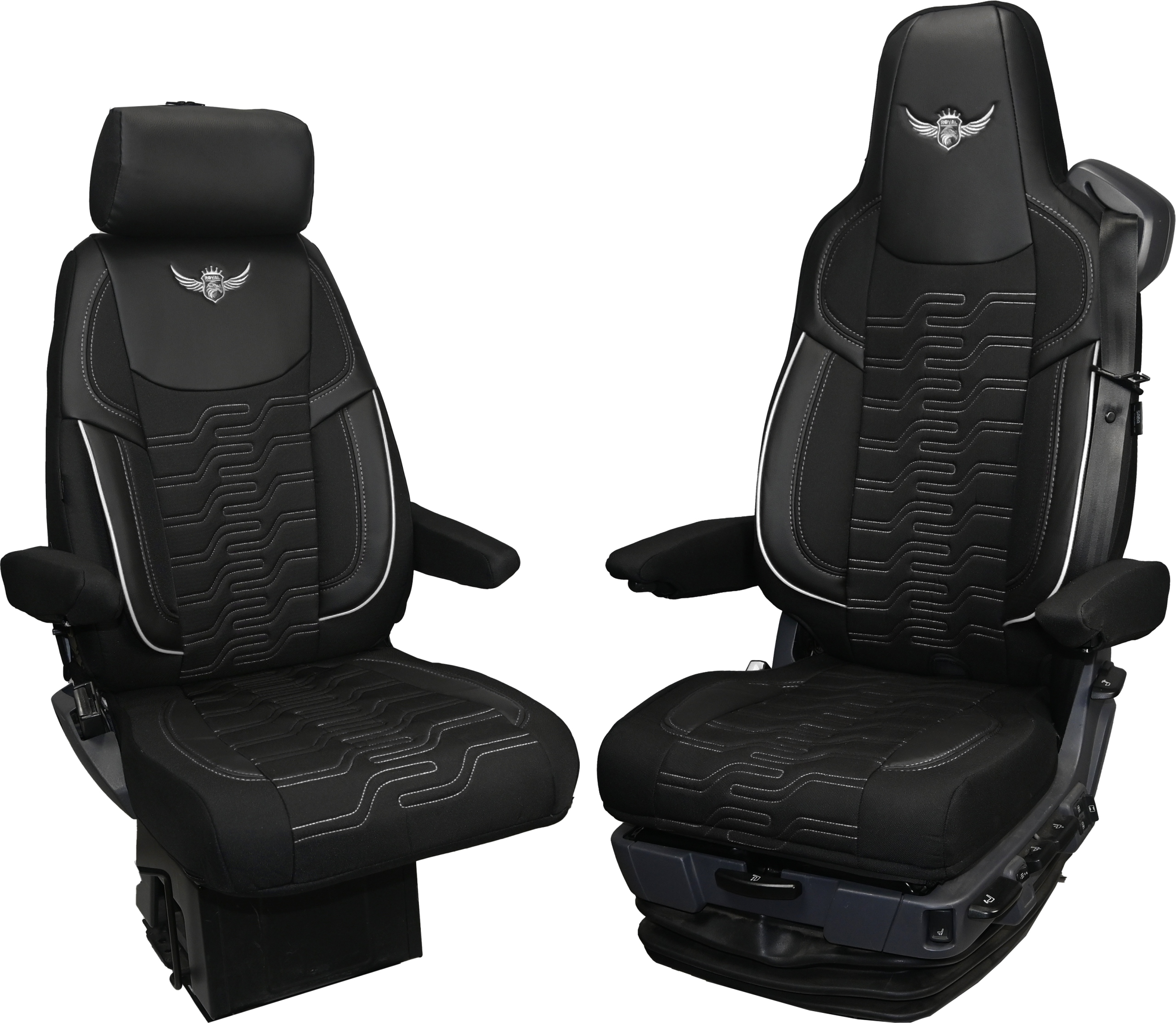 Pokrowce na fotele Royal Premium Scania seria R od 2013, seria S Szary