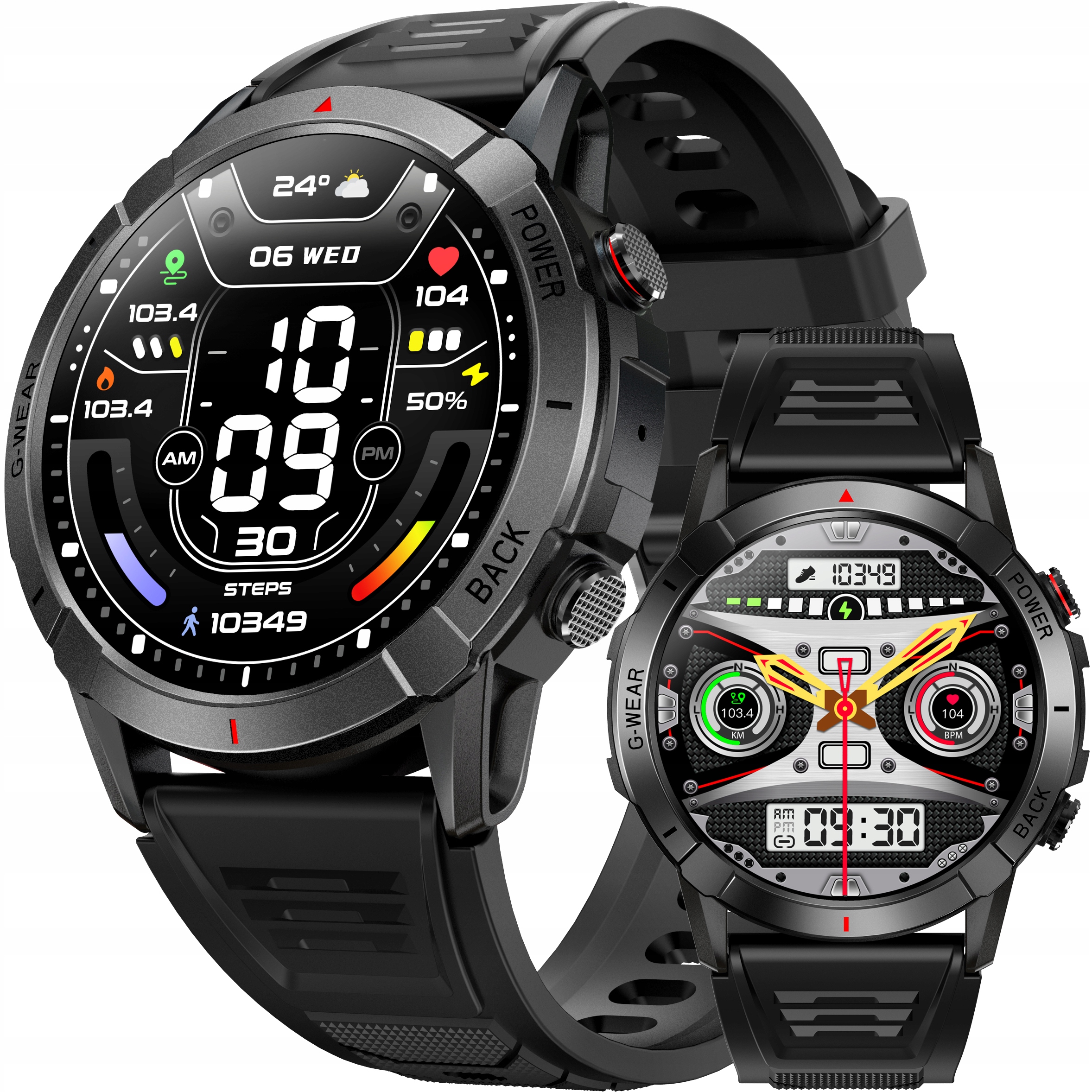 

Smartwatch Zegarek Amoled Rozmowy Ciśnienie Puls