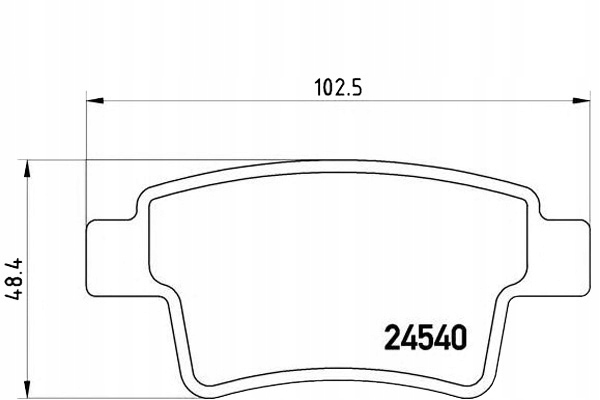 Brembo Brzdové Destičky Citroen C4 Picasso 06-13 Zadní Asistent řidiče #28