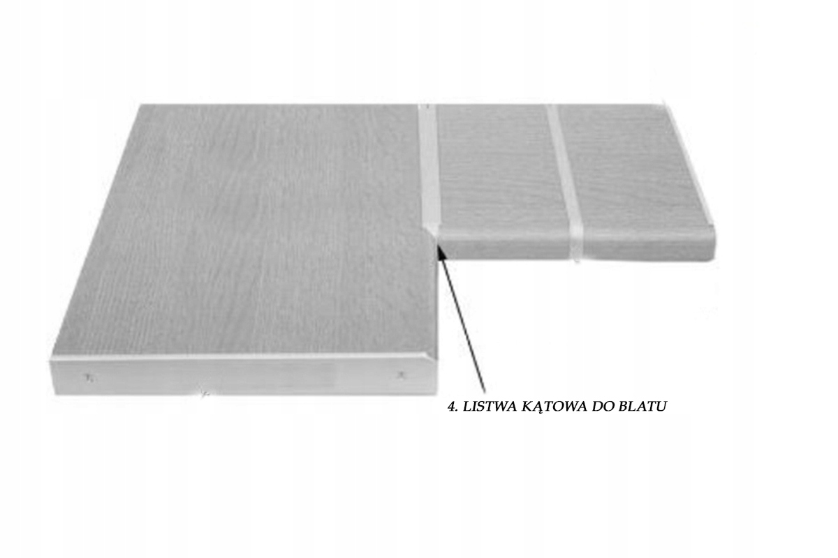 Listwa Kątowa Do Blatów 28 mm London