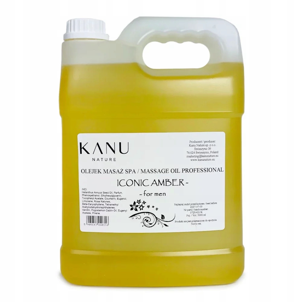 Kanu Olejek do masażu Iconic Amber for men 5l