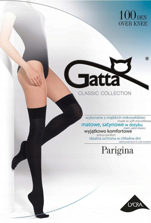 

Gatta Zakolanówki Parigina Kryjące 100 Den Nero