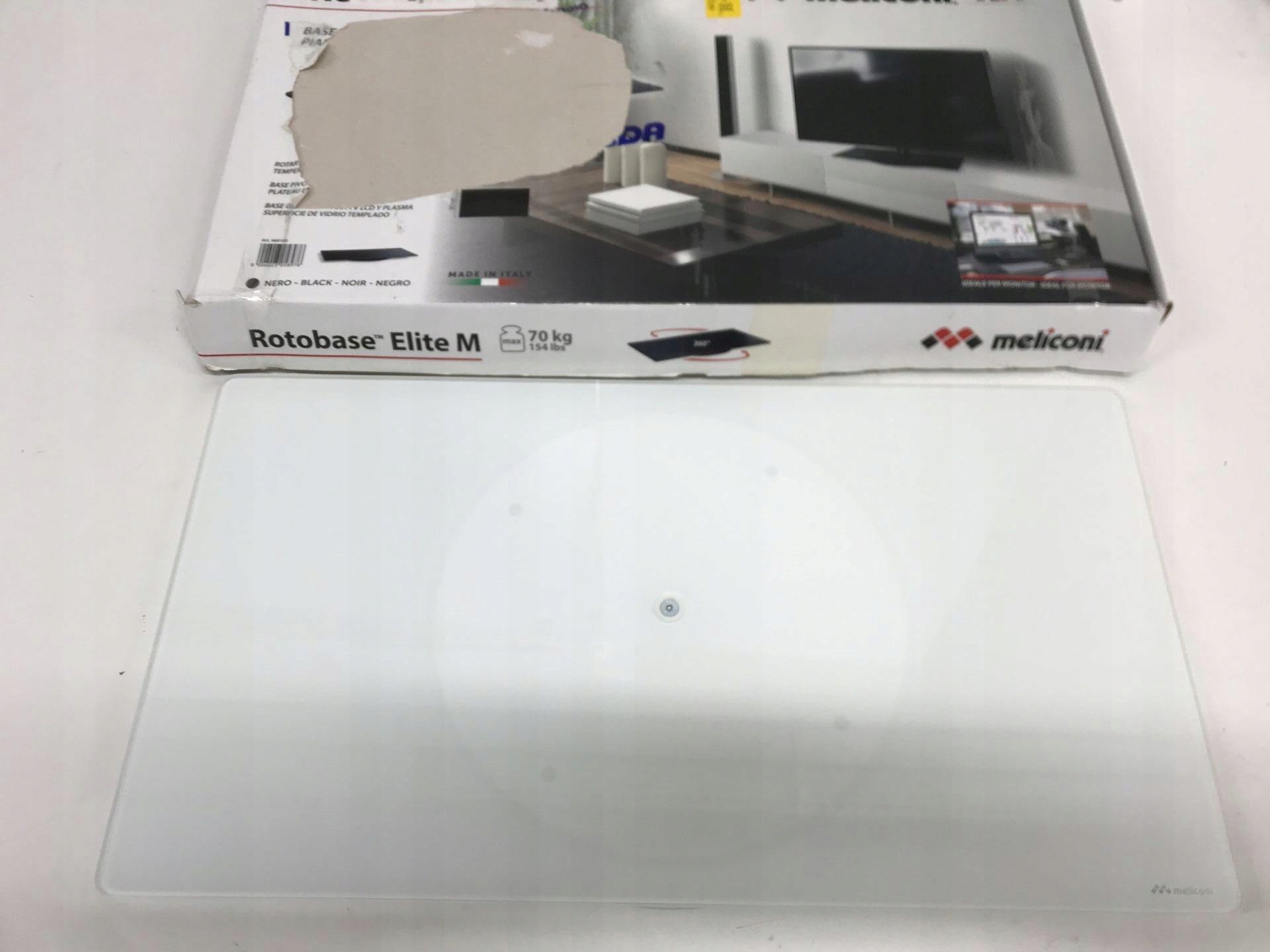 Meliconi 469101 Stolní otočný držák,tvrzené sklo