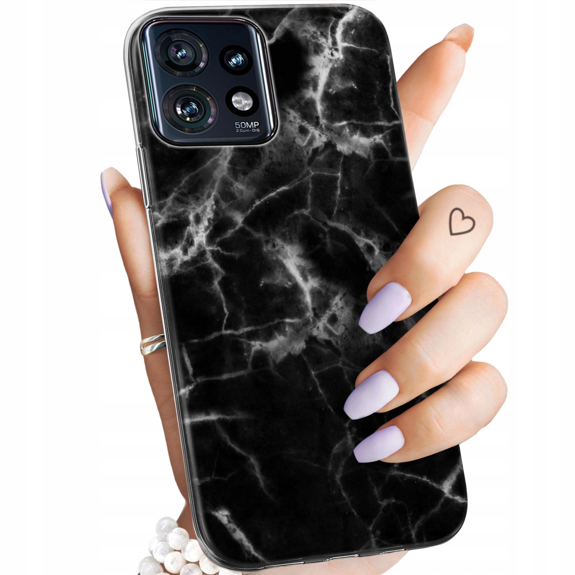 Etui Do Motorola Edge 40 Pro Marmur Marble Kamienie Naturalne Obudowa