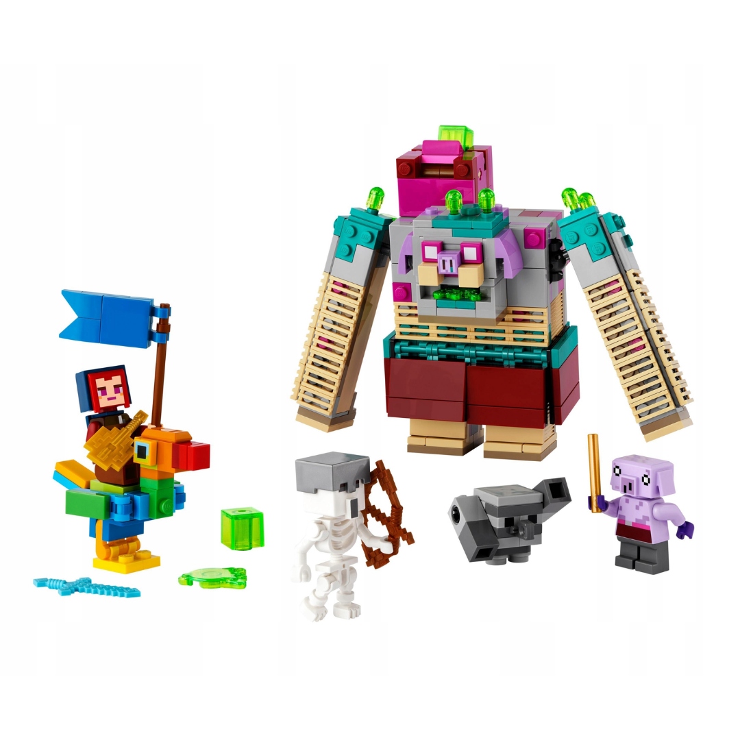 LEGO MINECRAFT DECYDUJĄCE STARCIE Z DEWASTATOREM 21257 Marka LEGO