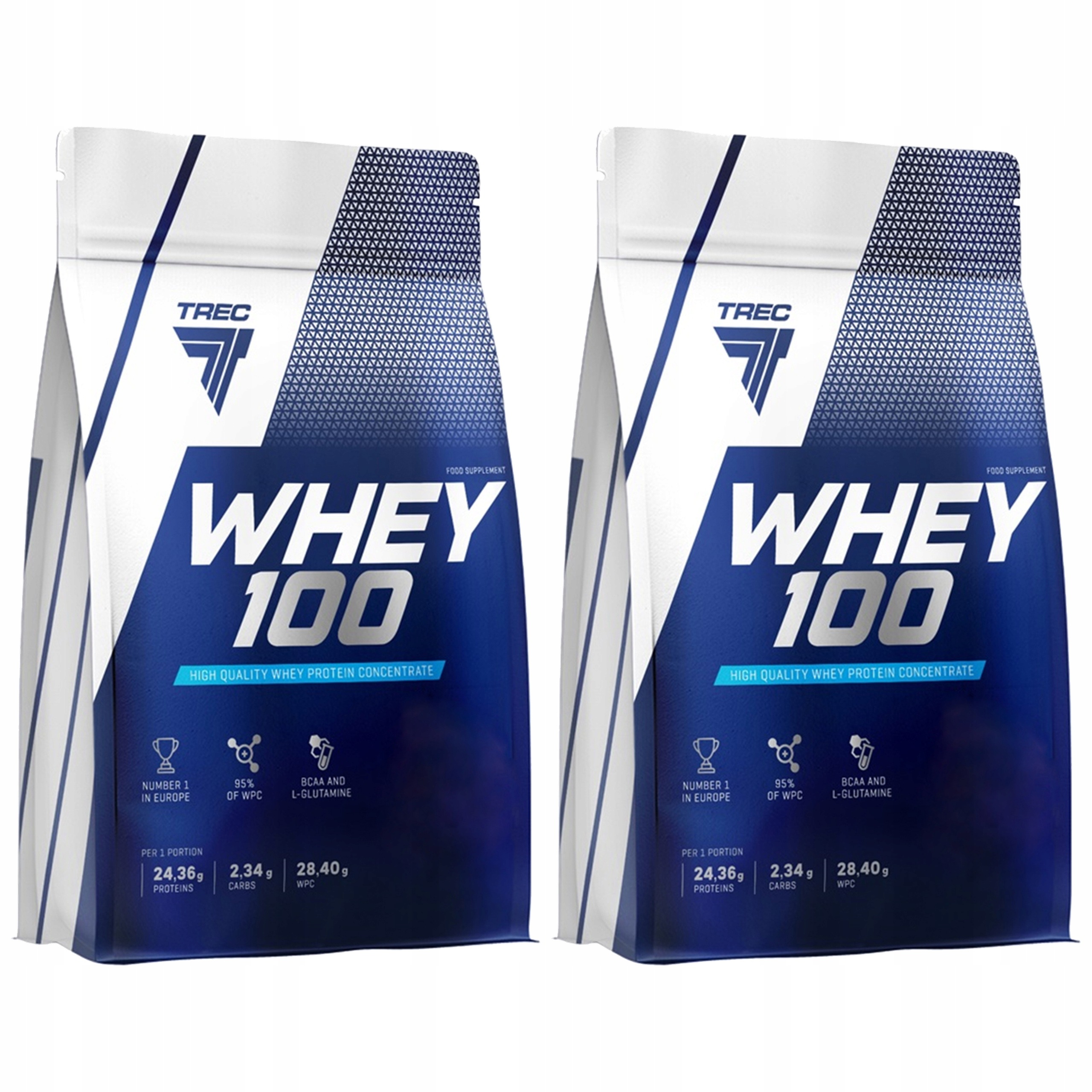 2x Trec Whey 100 700g Protein Proteinová Wpc