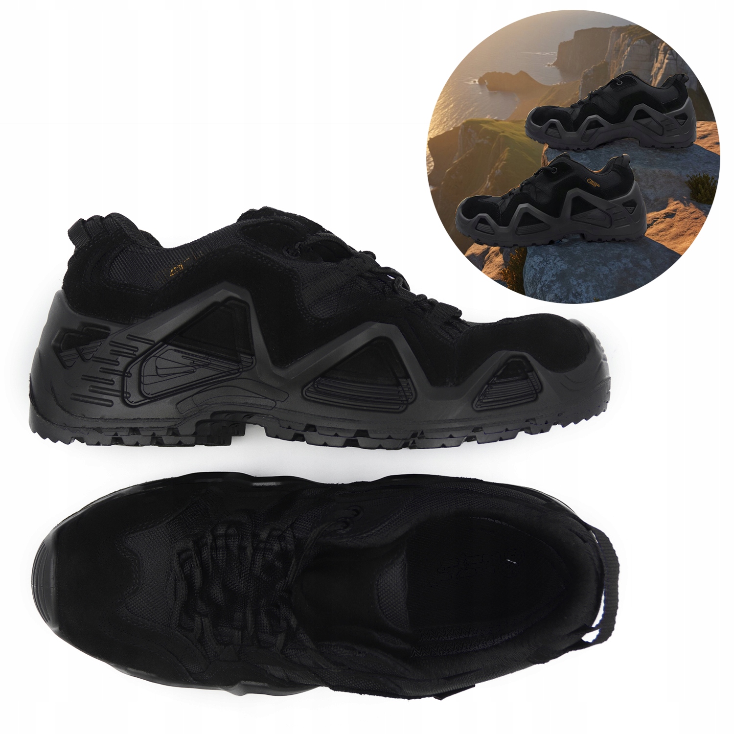 Pánské Boty Tactical Guard Černé Trekové Militaria Paintball Motor 46