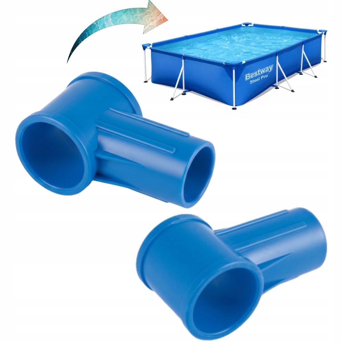 Spojka T-rozdělovač modrá do bazénu Bestway 56404
