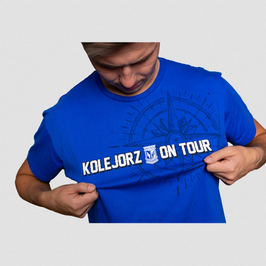 Koszulka męska Lech Poznań Kolejorz On Tour niebieska r L Marka inny