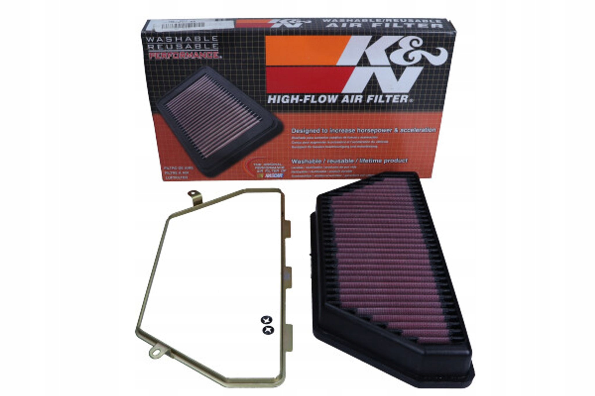 Filtr Vzduchu Moto. Honda CBR1000RR 99 K&n Filters HA-1017 HA-1017-
