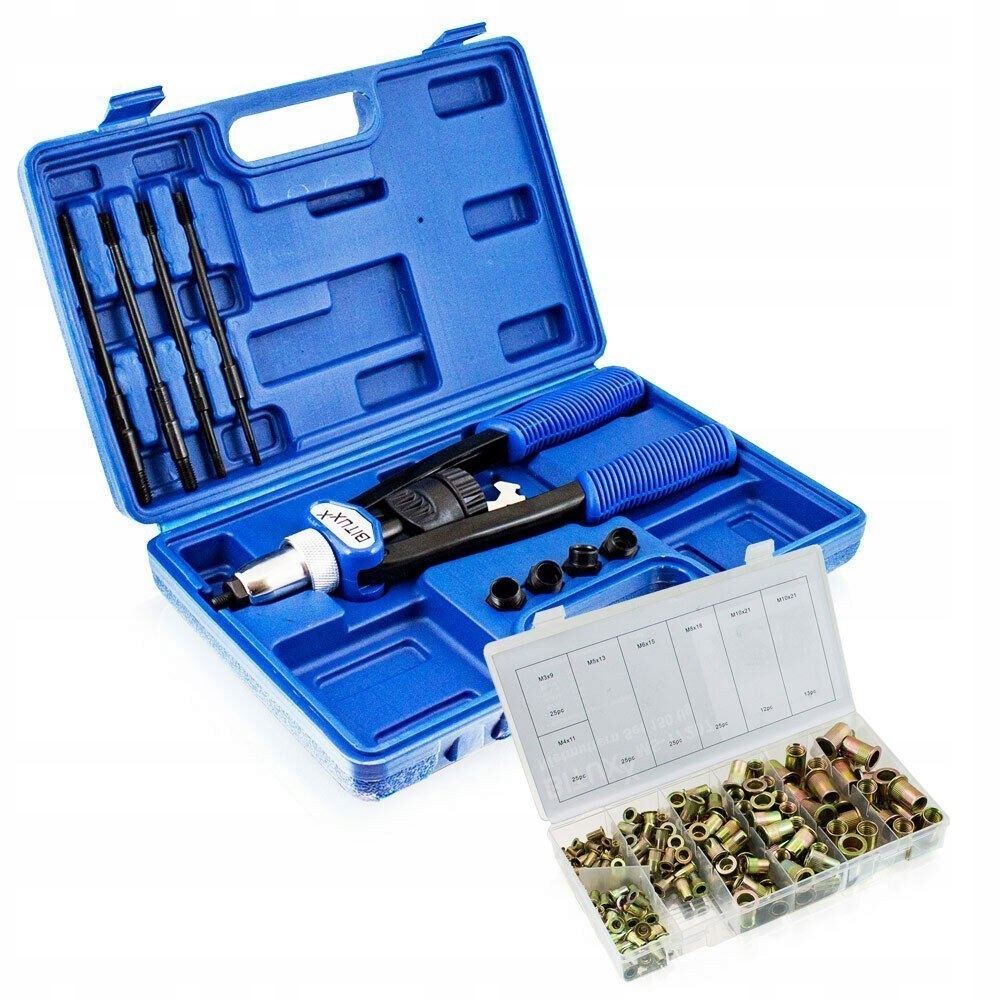 Ruční nýtovač M5-M12 150 ks nýtovacích matic Bituxx kleště na nýty