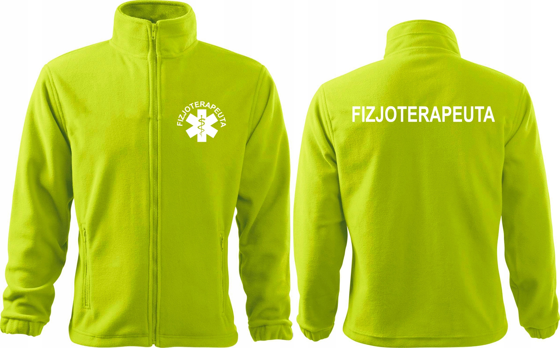 

Polar medyczny Haft Fizjoterapeuta męski M lime