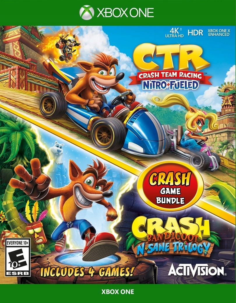 CRASH BANDICOOT BUNDLE N. SANE TRILOGY + CTR NITRO-FUELED XBOX ONE/S/X KOD
