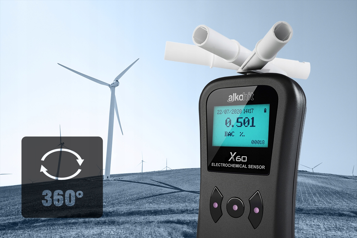 Alkomat ALKOHIT X60 Przesiewowy Profesjonalny Measurement Resolution 0 001