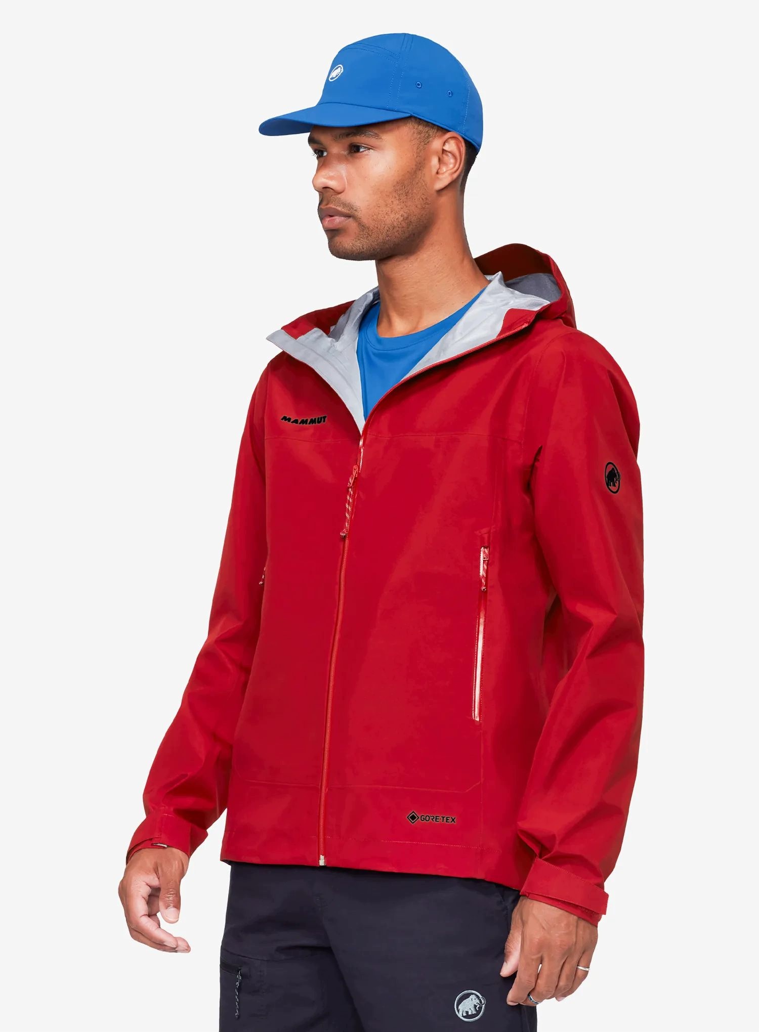 Kurtka z membraną Mammut Crater Light Hs Hooded Jacket d. mammut red M