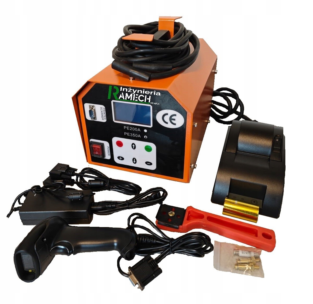 Zgrzewarka elektrooporowa 3500W 20-450mm +skaner +drukarka profesjonalna