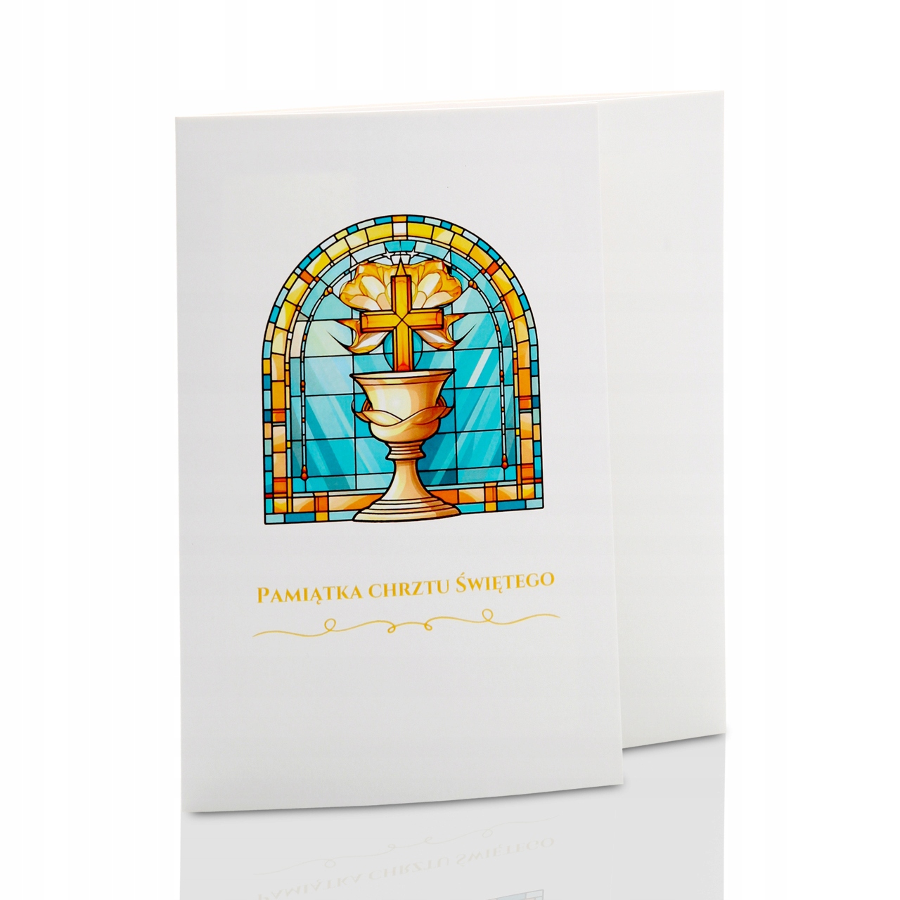 Mini-Album jamnik na chrzest witraż zestaw 2 zdjęcia 15x21 + zakładka na CD