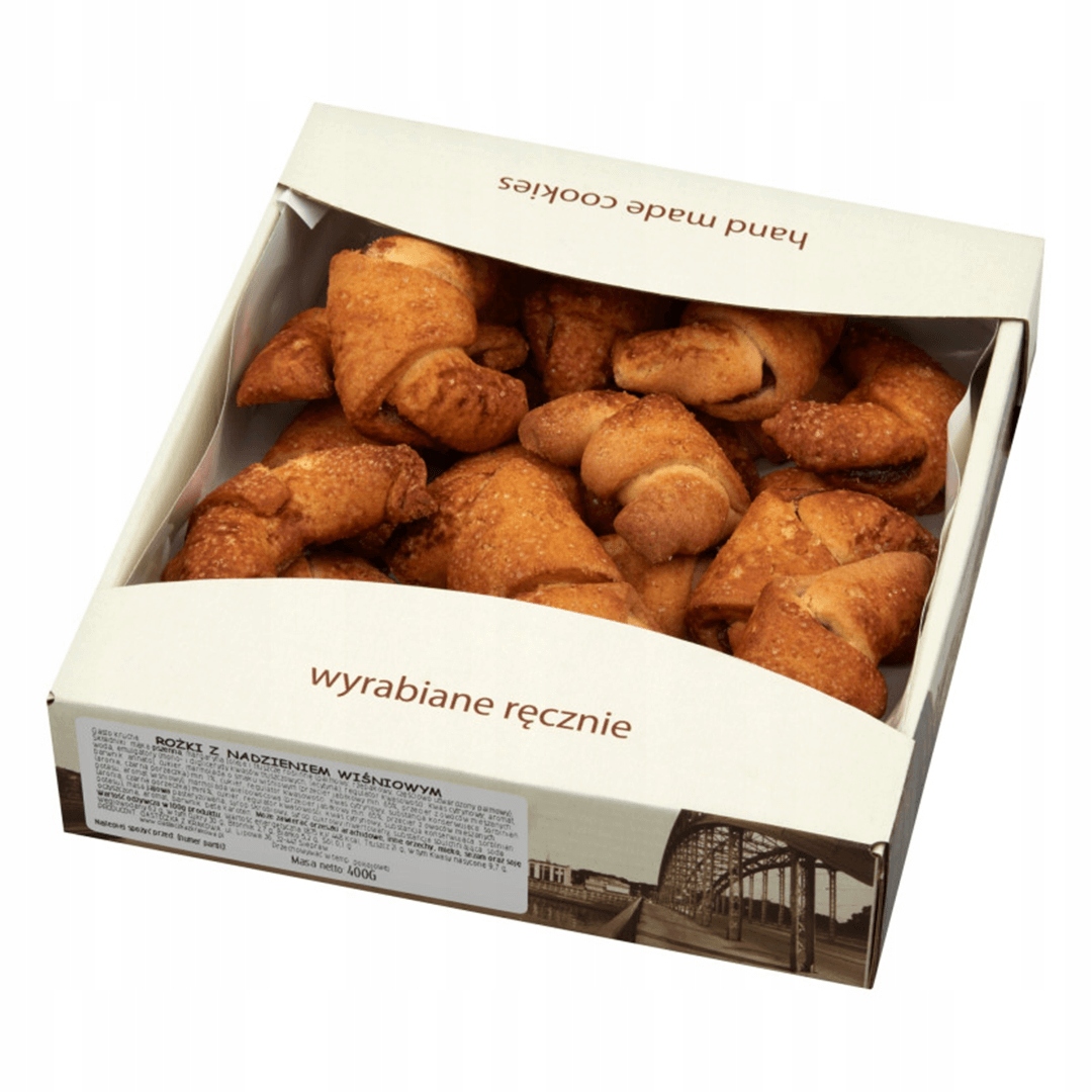 CIASTECZKA Z KRAKOWA Rożki wiśniowe domowe 400g