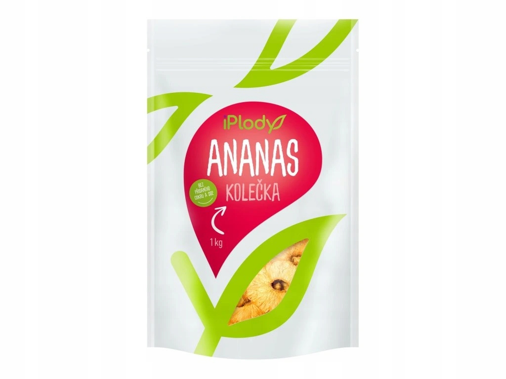 Levně iPlody Ananas kolečka bez cukru a SO2 1kg