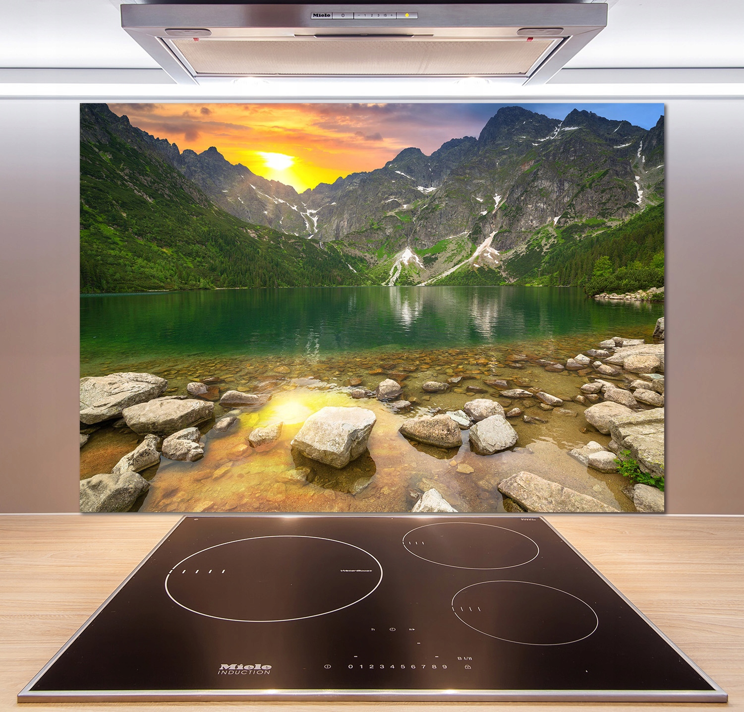 

Panel do kuchni Morskie oko Tatry 100x70 cm + Klej