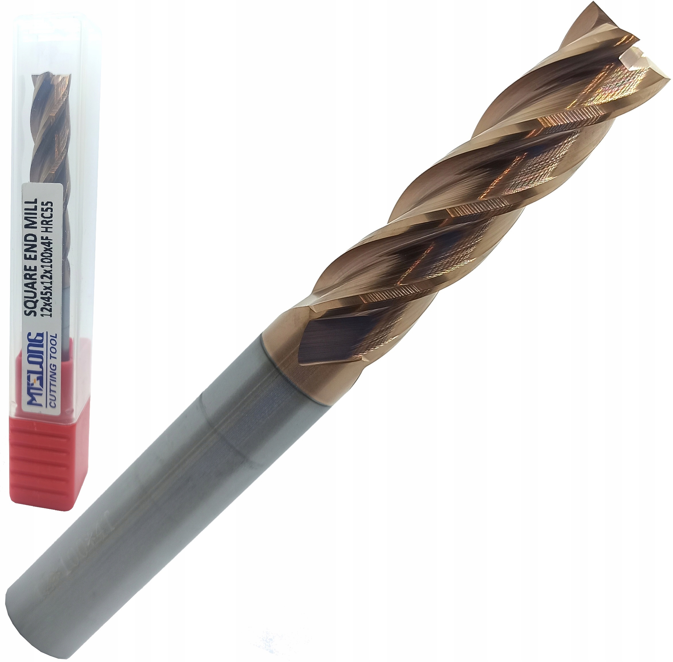 FREZ WĘGLIKOWY VHM MTS fi 12mm 100L długi 55HRC 4P