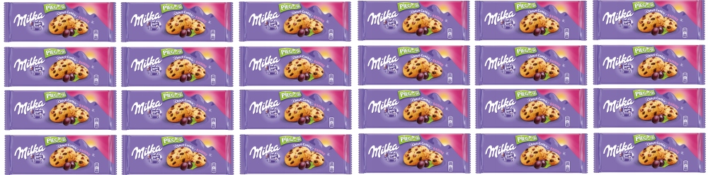 Milka Pieguski Choco Cookie z rodzynkami 135 g x24
