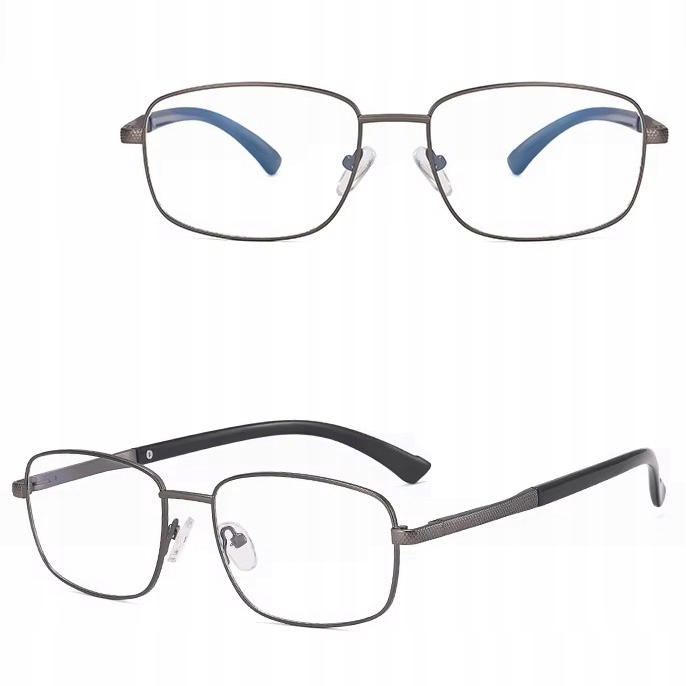 Pánské brýle Bez Dioptrií Blue Light pro počítač Ocelové obroučky Příslušenství