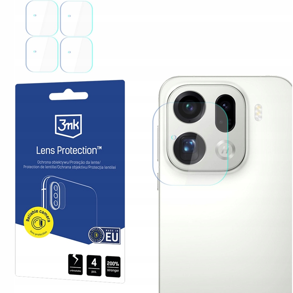 3mk Lens Protection (4 szt.) szkła aparatu Oppo Find X9 Pro przezroczyste